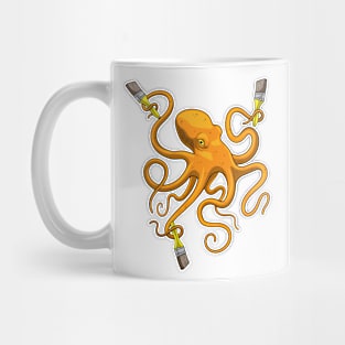 Octopus Painter Paint brush Painting Mug